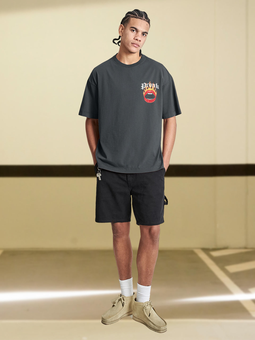 Inner Demon Men Printed Oversized  T-Shirt