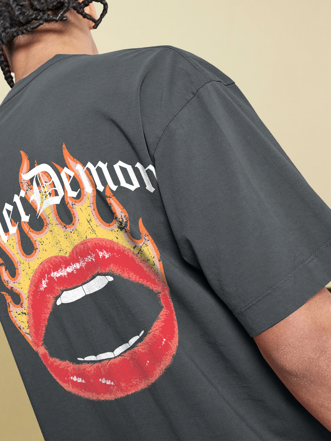 Inner Demon Men Printed Oversized  T-Shirt
