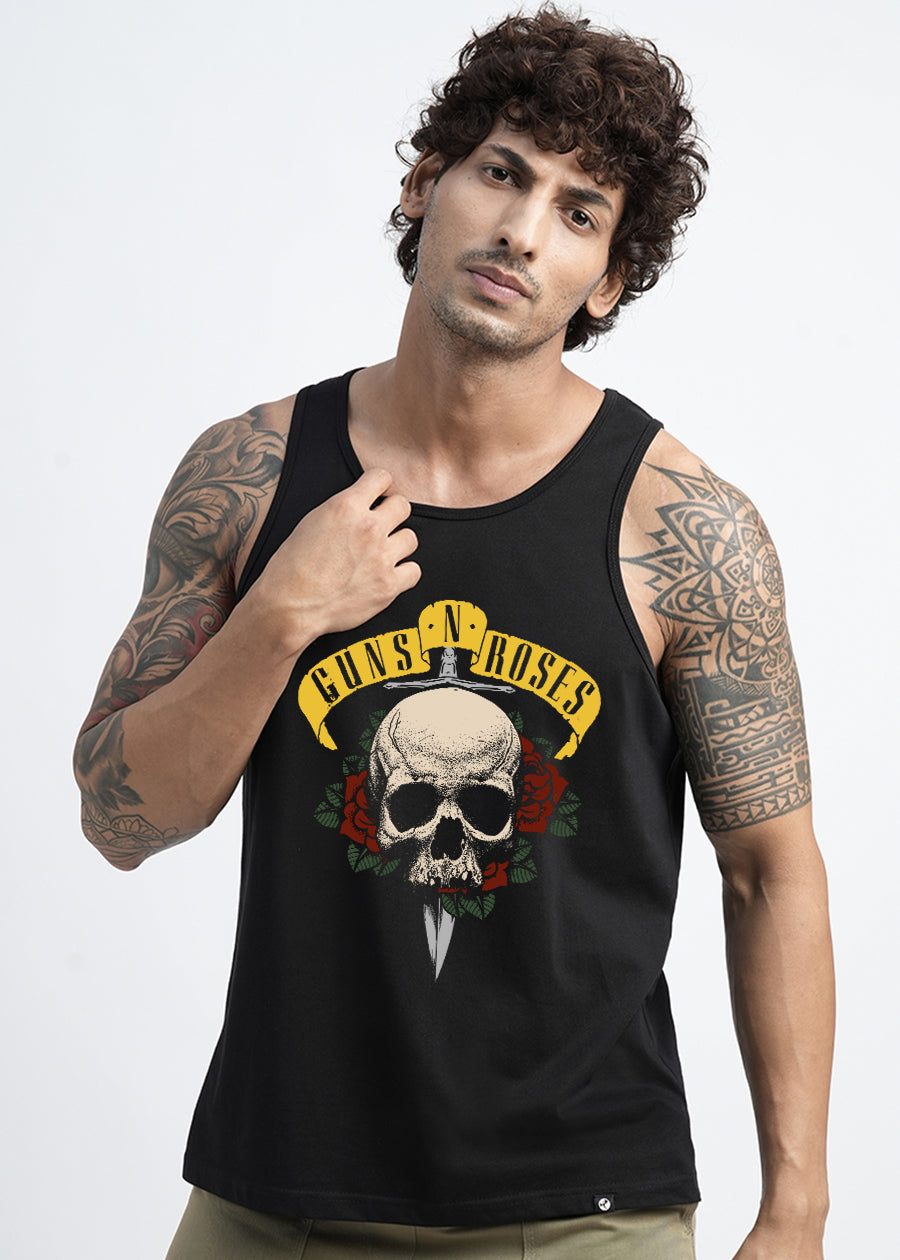 Guns N Roses Mens Printed Vest