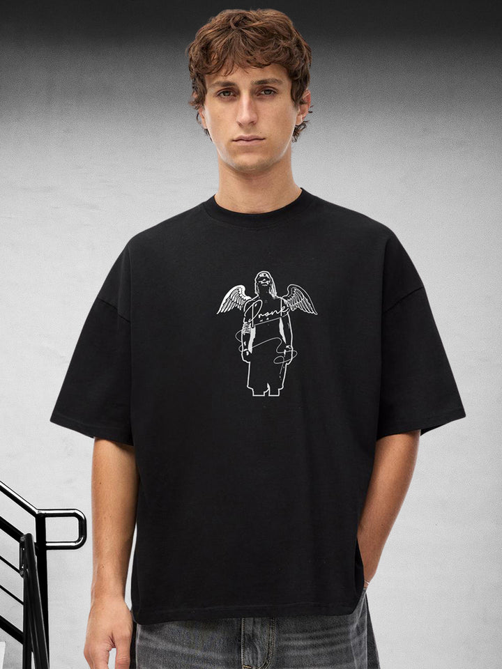 Toughness Men Oversized Printed T-Shirt