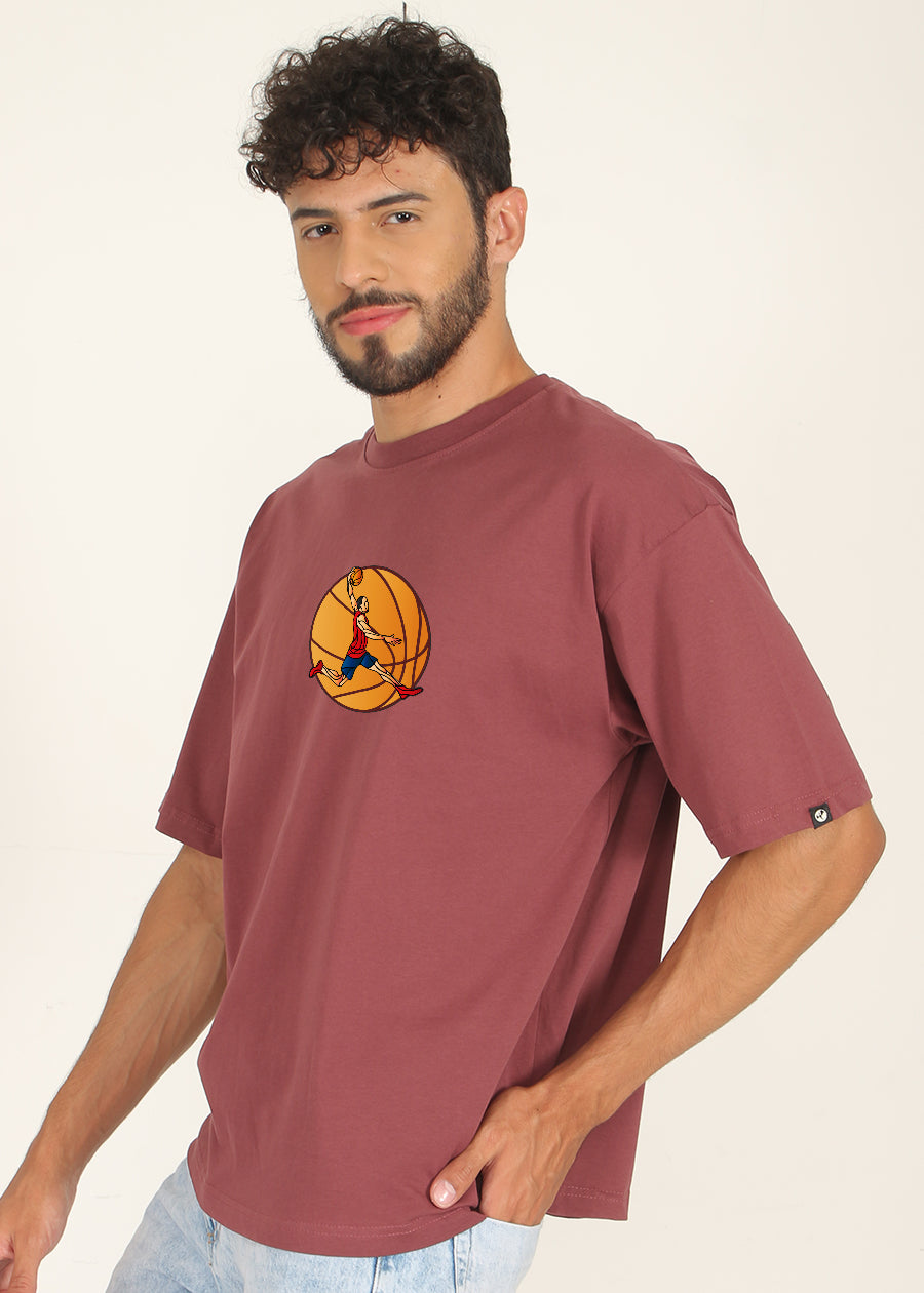 Shohoku Men Oversized Printed T-Shirt