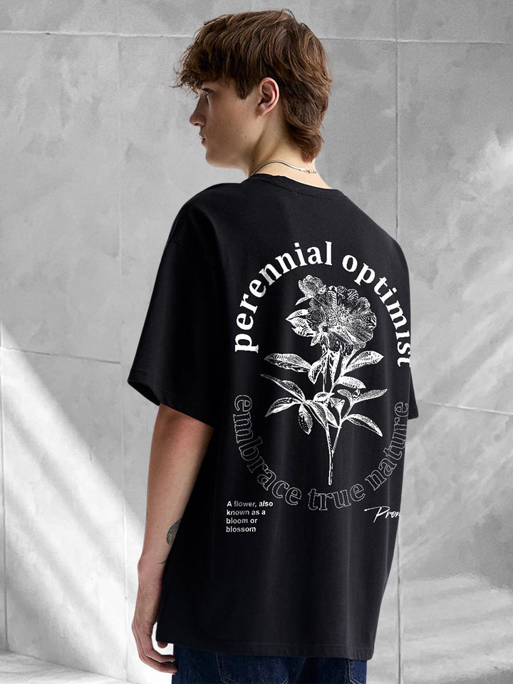 True Nature Men Oversized Printed T-Shirt