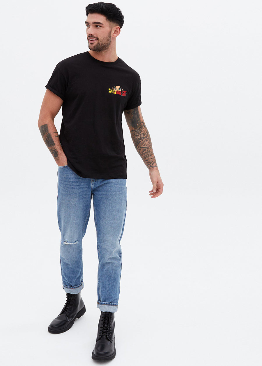 Dragon Ball-Z Men Regular Fit Black Half Sleeve T-Shirt