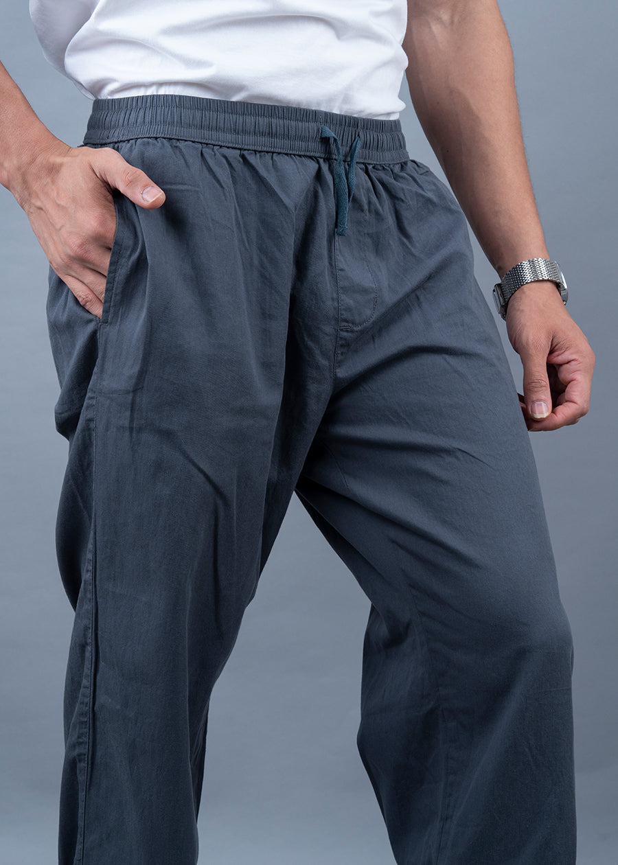 Cotton Pants For Men - Grey