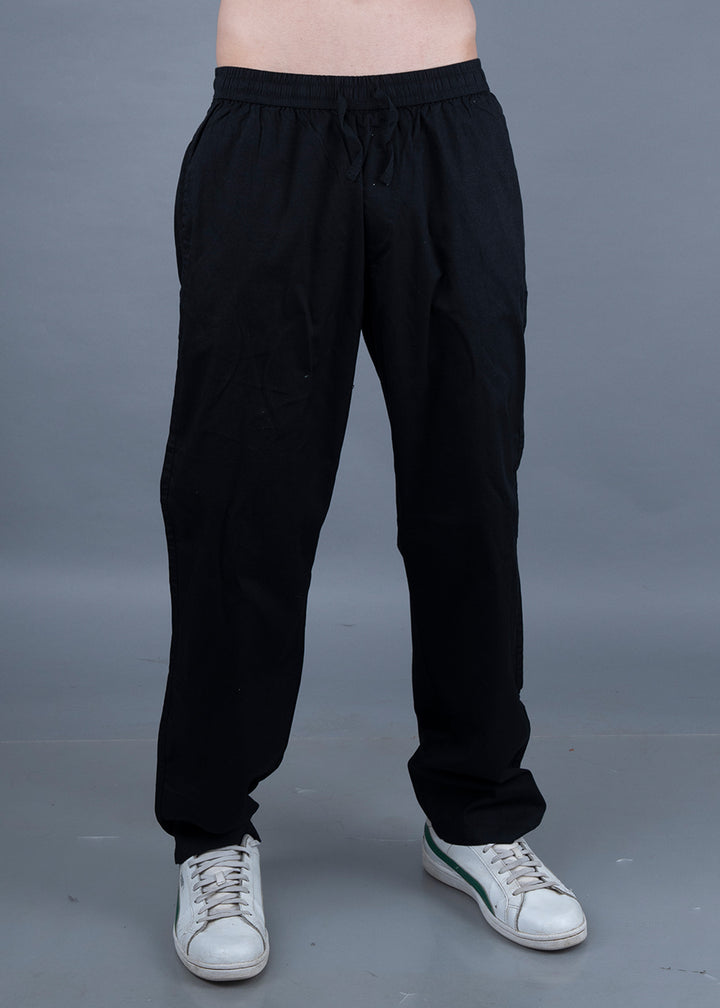 Cotton Pants For Men - Black