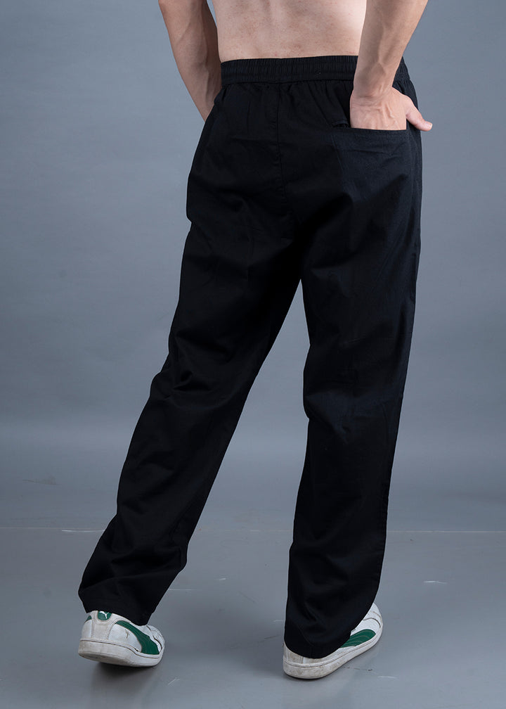 Cotton Pants For Men - Black