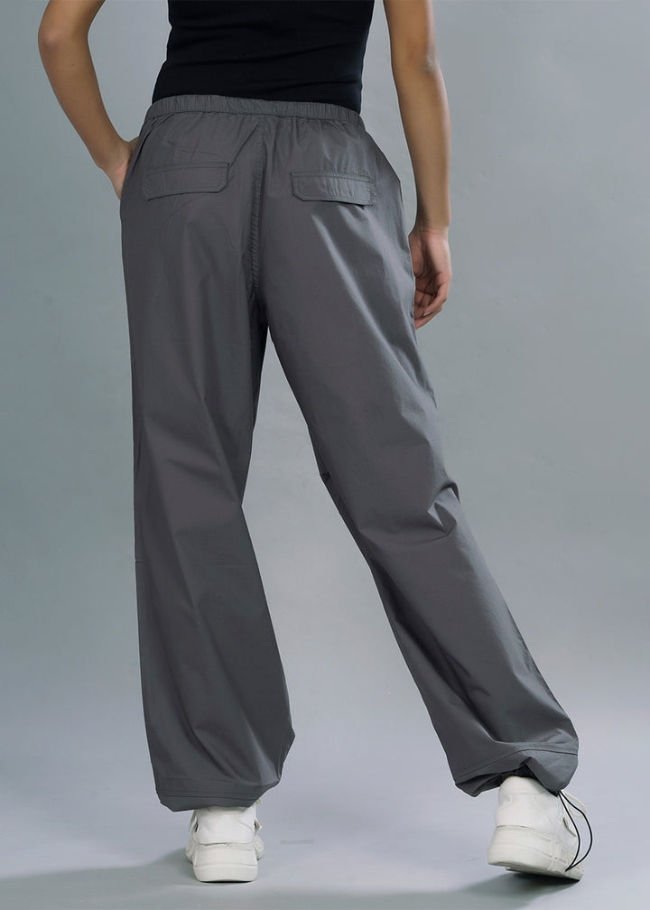 Parachute Pants For Women - Grey