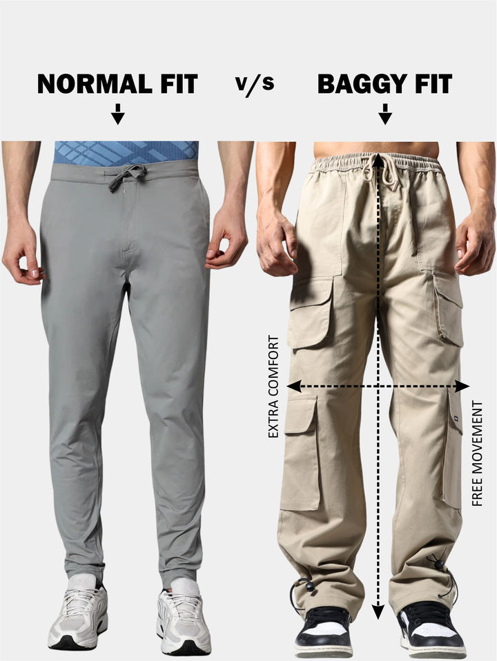 Men Premium Terry Cargo Pants - Cocoa