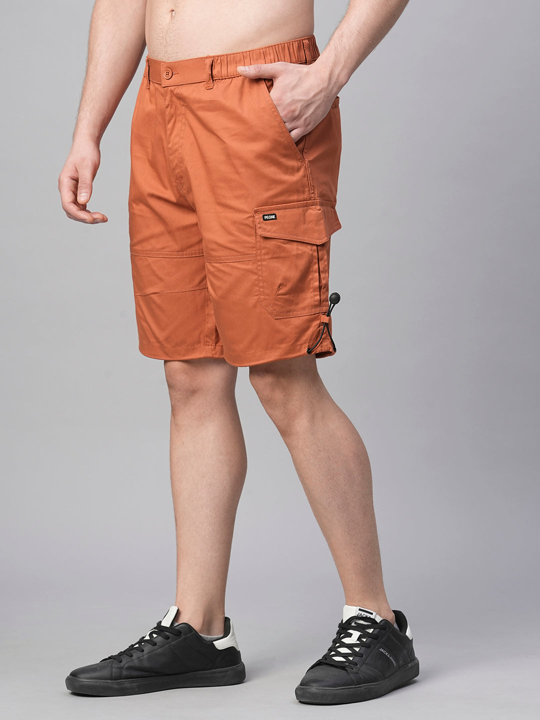 Mens Woven Shorts - Rustic Orange