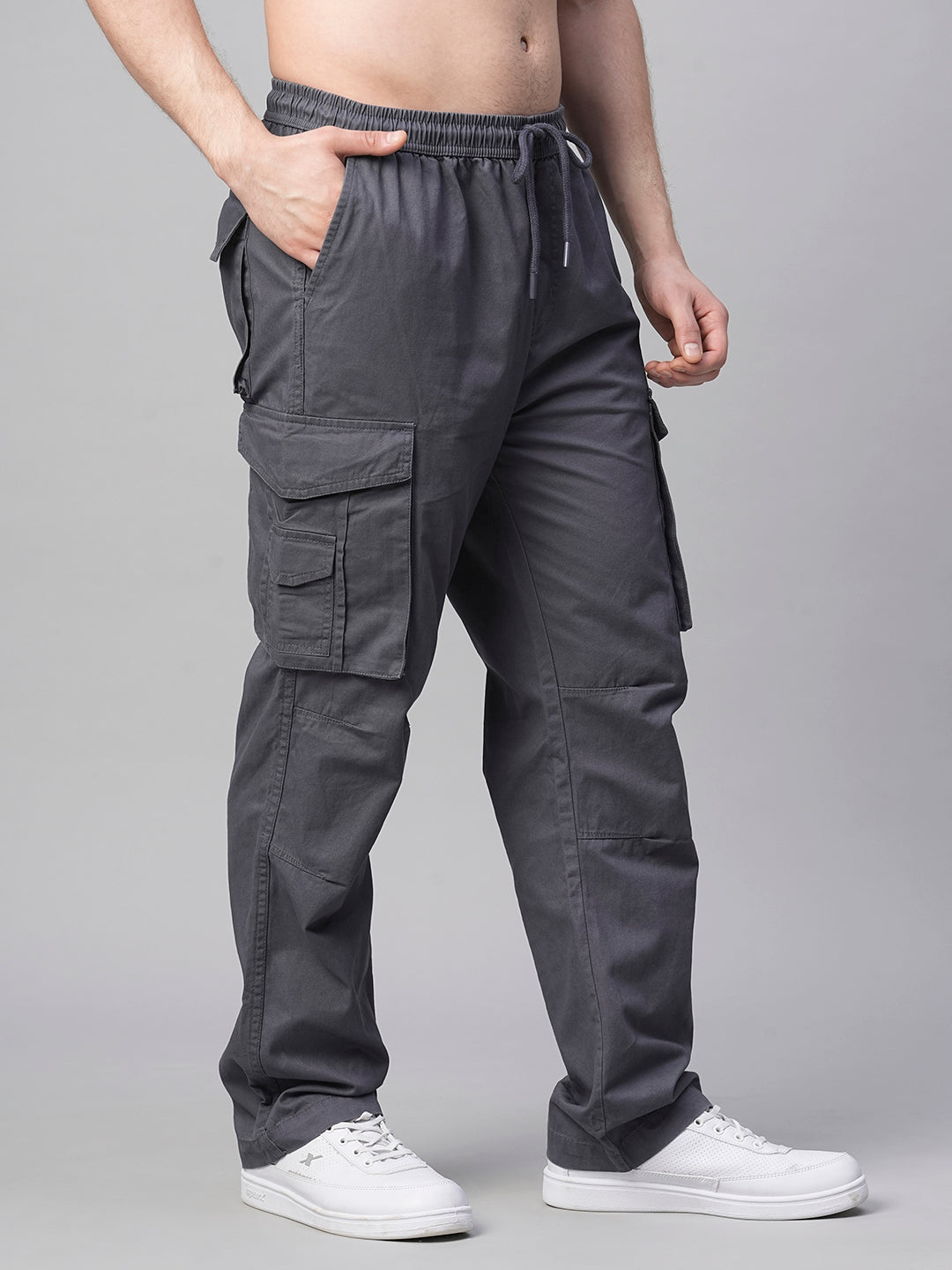 Men Utility Cargo - Grey