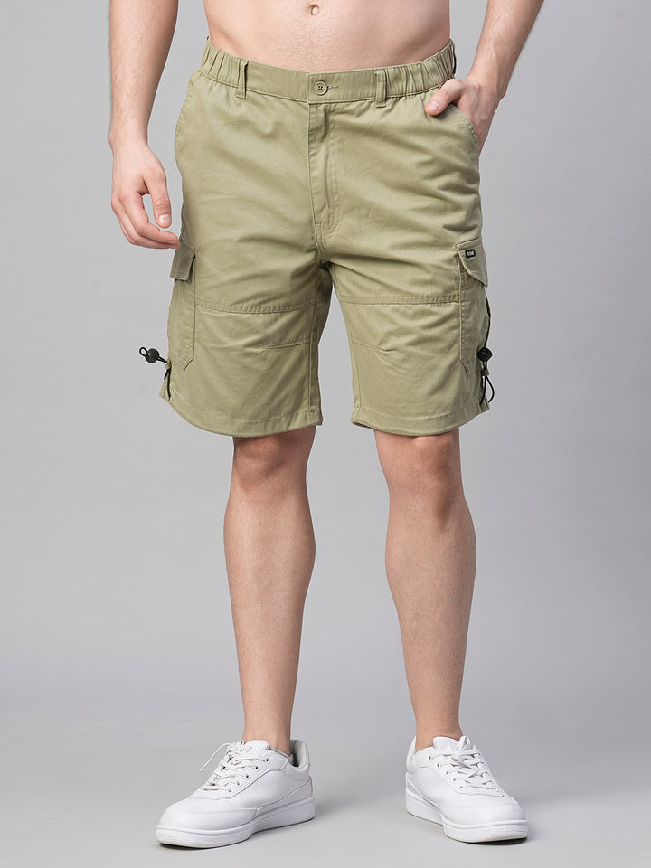 Mens Woven Shorts - Olive Green