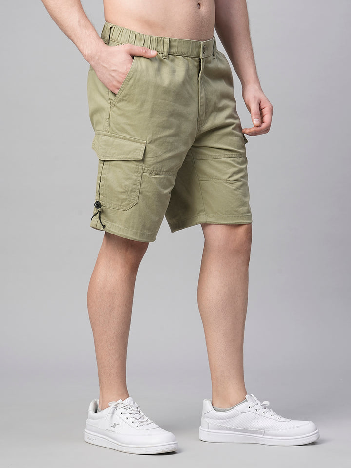 Mens Woven Shorts - Olive Green