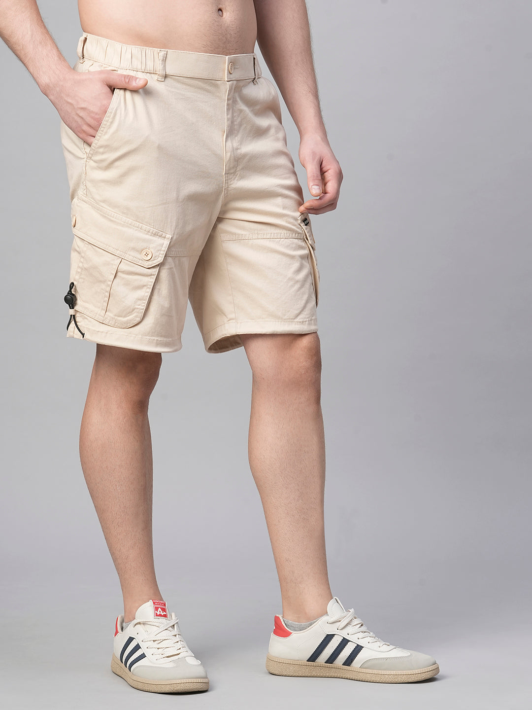 Mens Woven Shorts - Beige