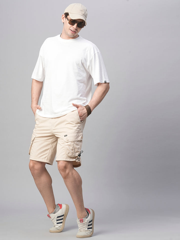 Mens Woven Shorts - Beige