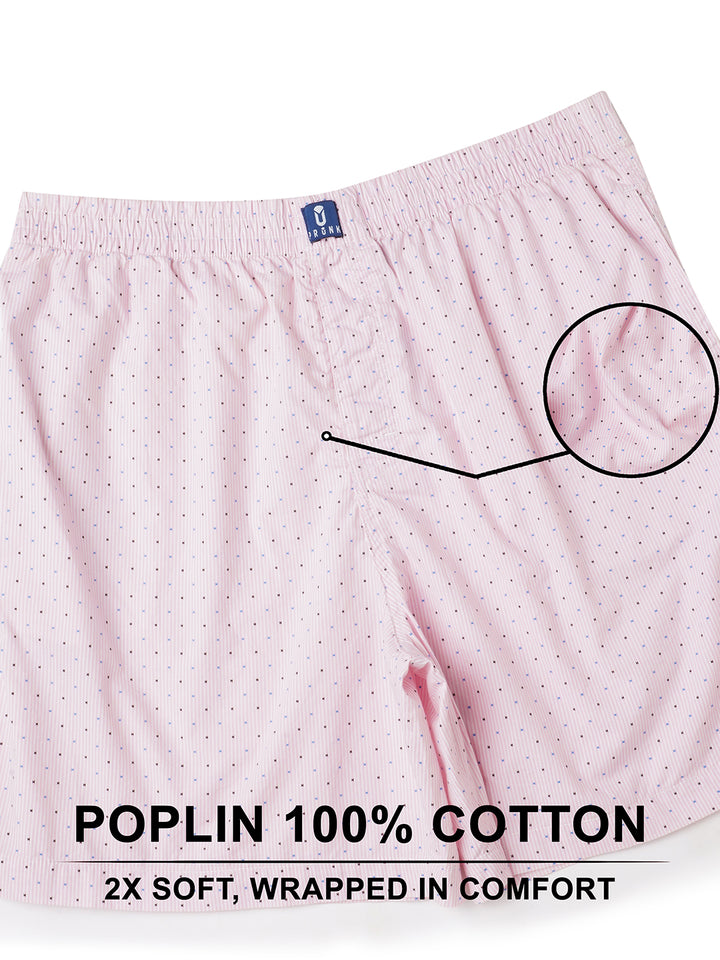 Mens Cotton Boxer - Millennial Pink