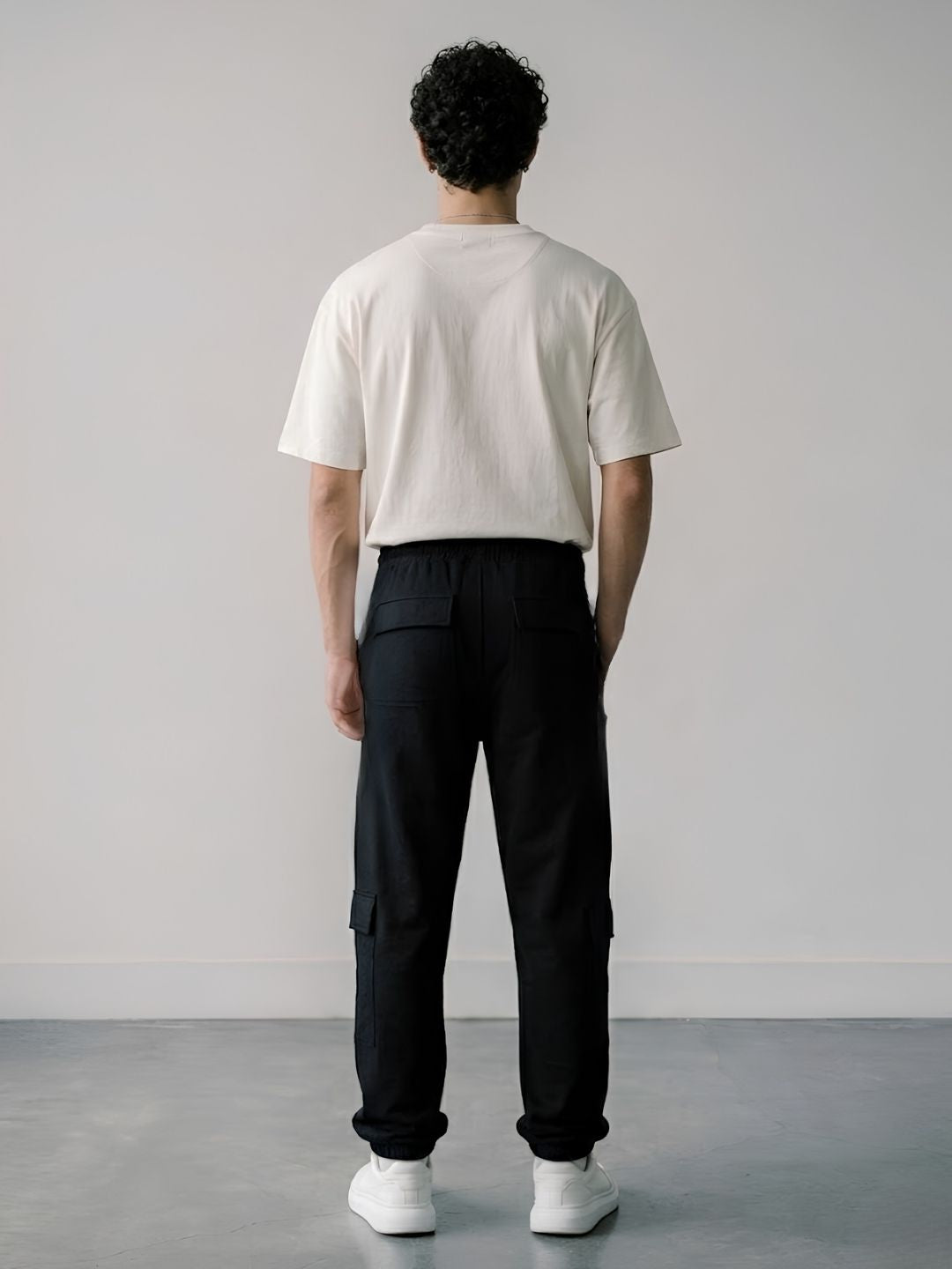 Men Premium Knitted Joggers with Side Panel Print