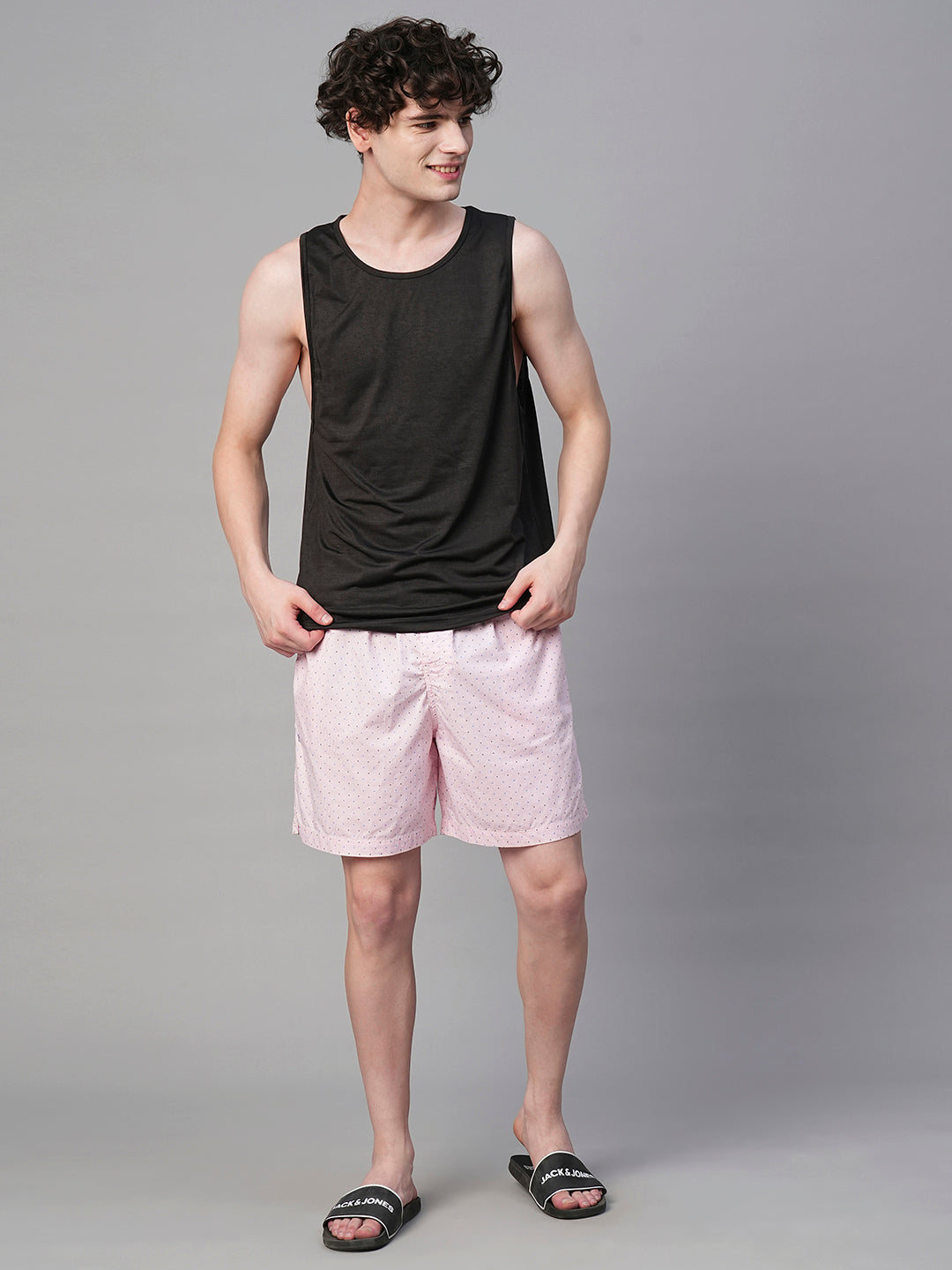 Mens Cotton Boxer - Millennial Pink