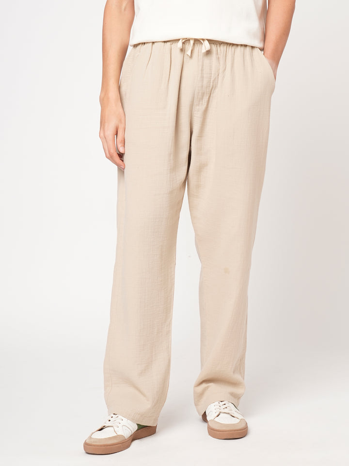 Cotton Pant for Men Solid - Beige