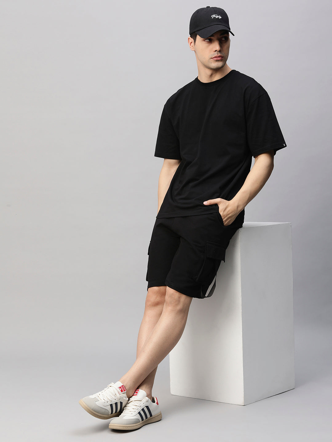 Mens Cargo Shorts - Black