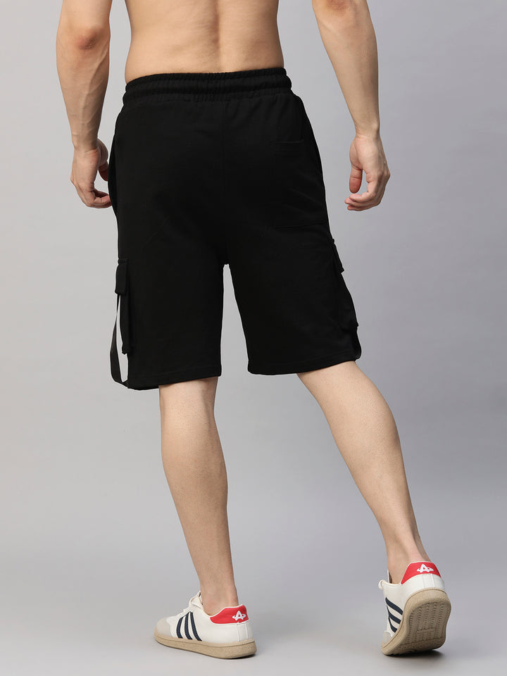 Mens Cargo Shorts - Black