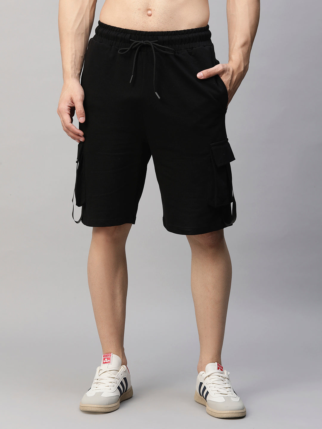 Mens Cargo Shorts - Black