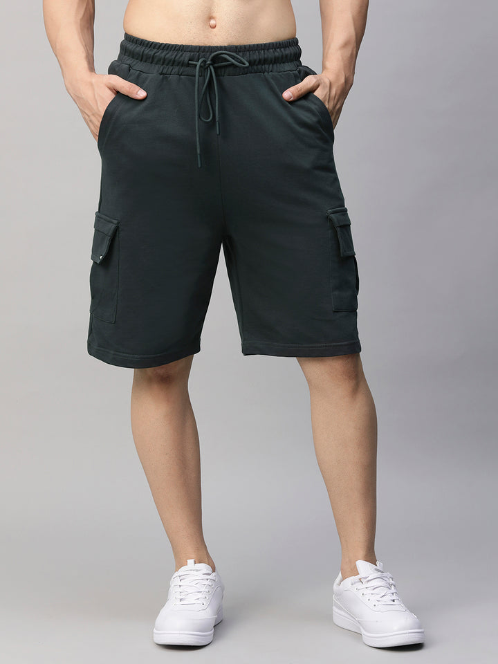 Mens Cargo Shorts - Dark Grey