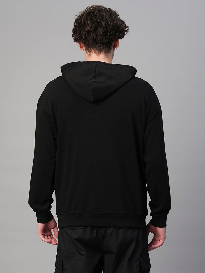 Solid Men Drop Shoulder Premium Terry Hoodie