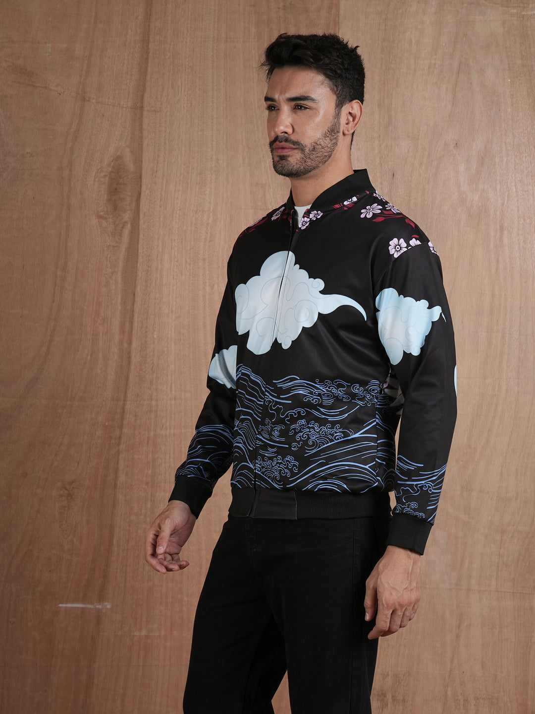 Men Graphic Printed Bomber Jacket