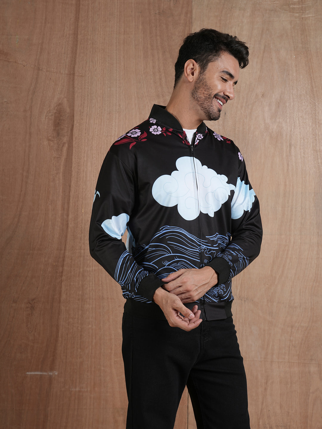 Men Graphic Printed Bomber Jacket