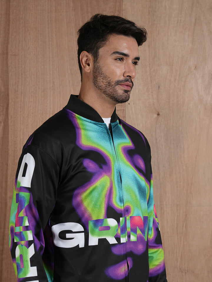 Men Graphic Printed Bomber Jacket