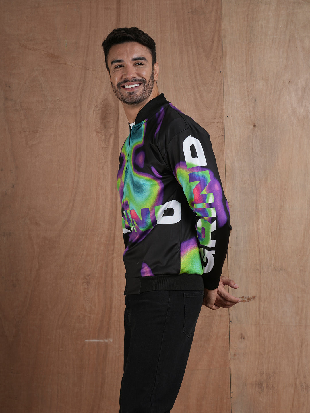 Men Graphic Printed Bomber Jacket