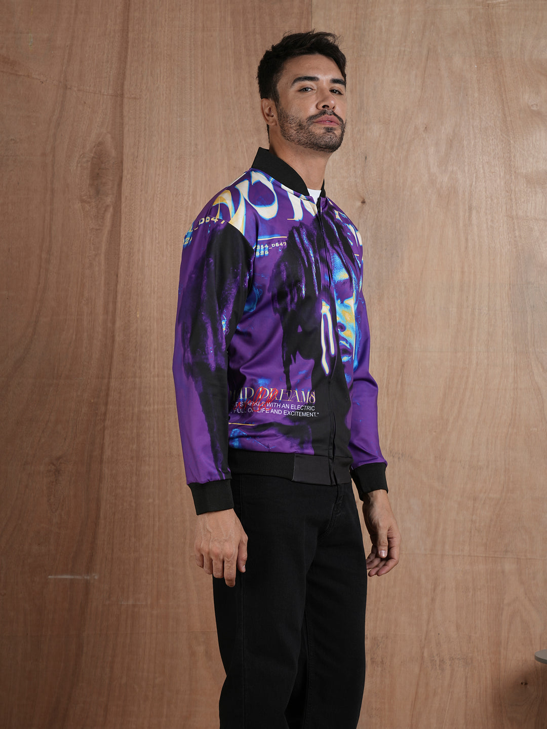 Men Graphic Printed Bomber Jacket