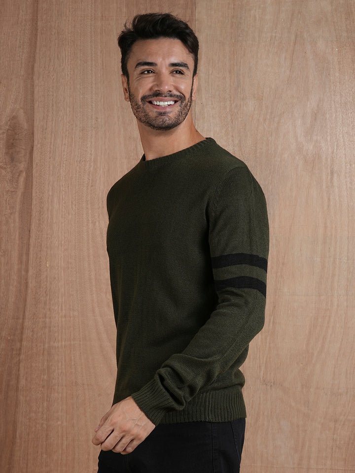 Evergreen Warmth Knitted Men Pullover