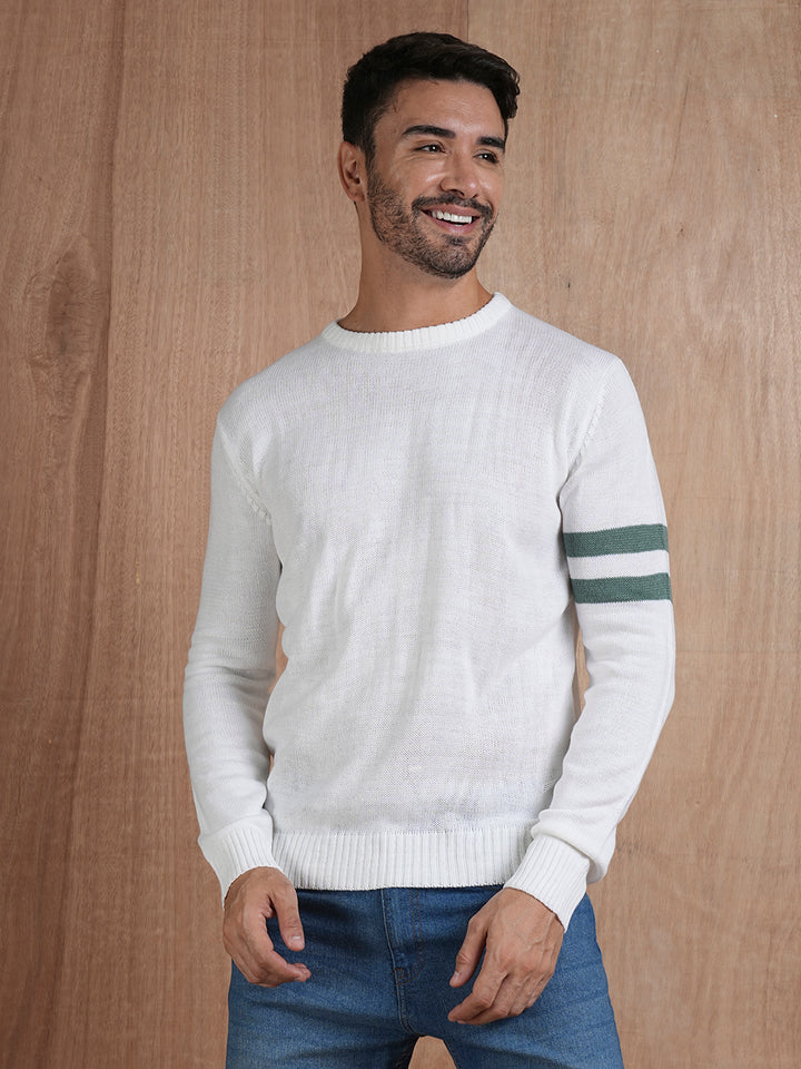 Classic Acrylic Knitted Men Pullover