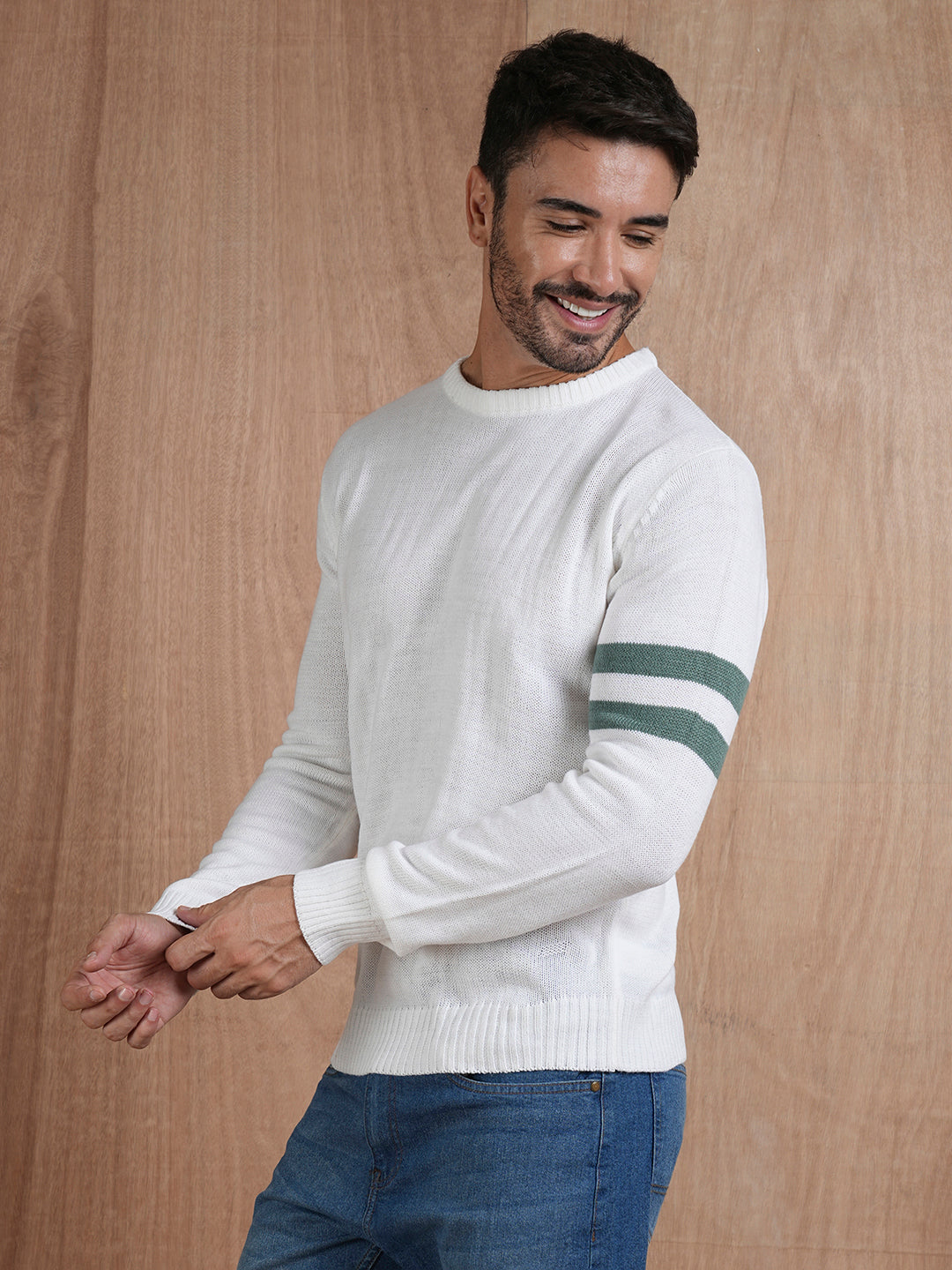 Classic Acrylic Knitted Men Pullover