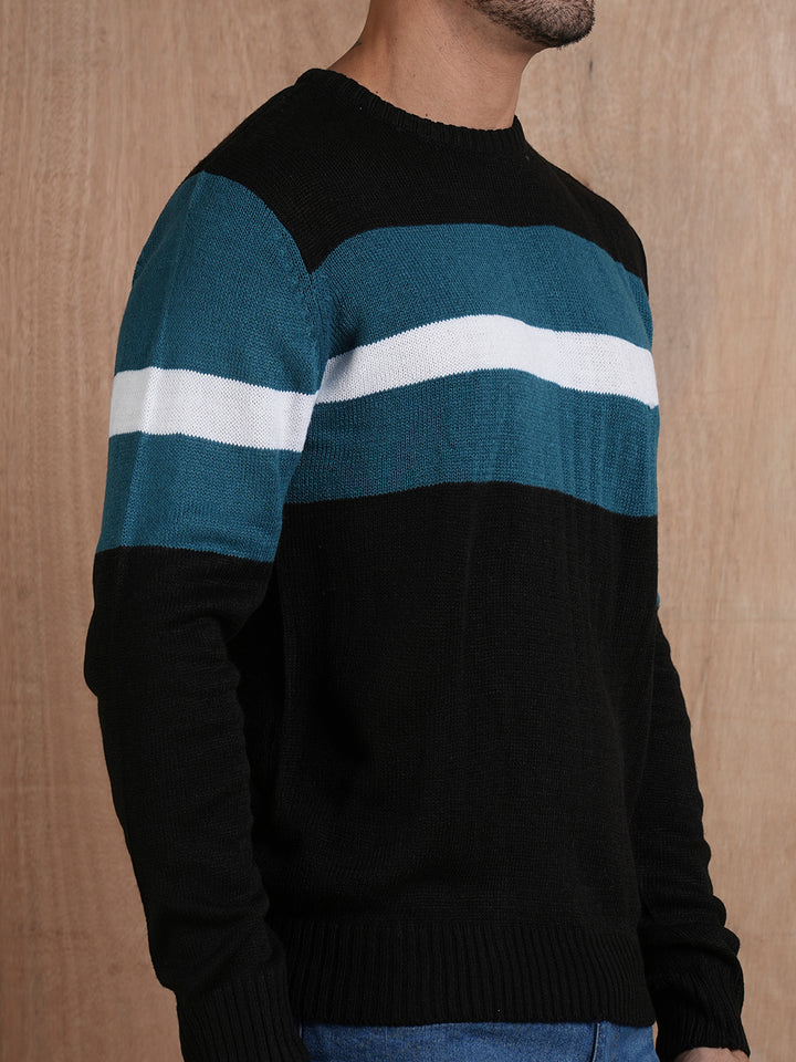 Cozy Up in Style Knitted Men Pullover