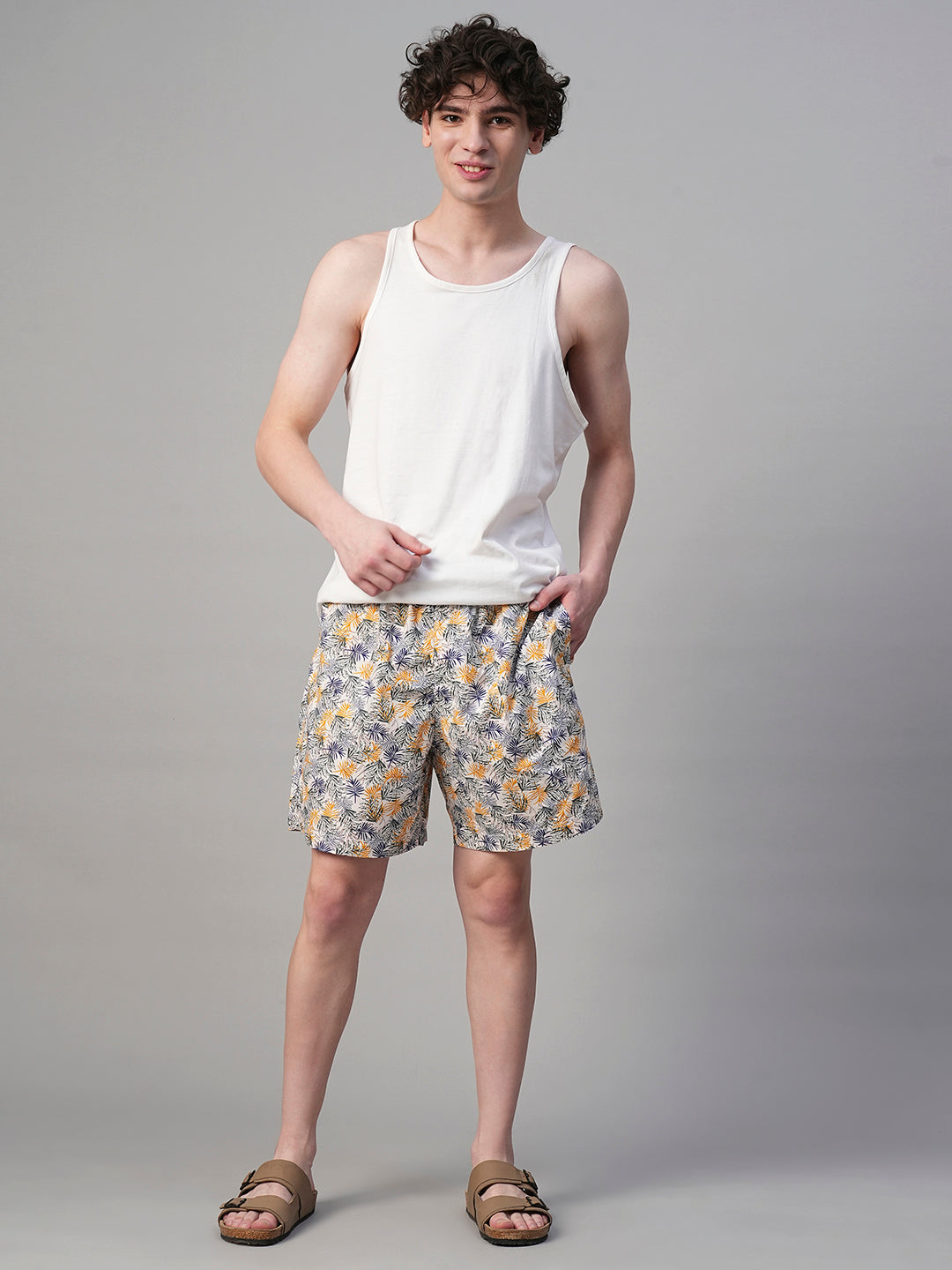 Mens Cotton Boxer - White