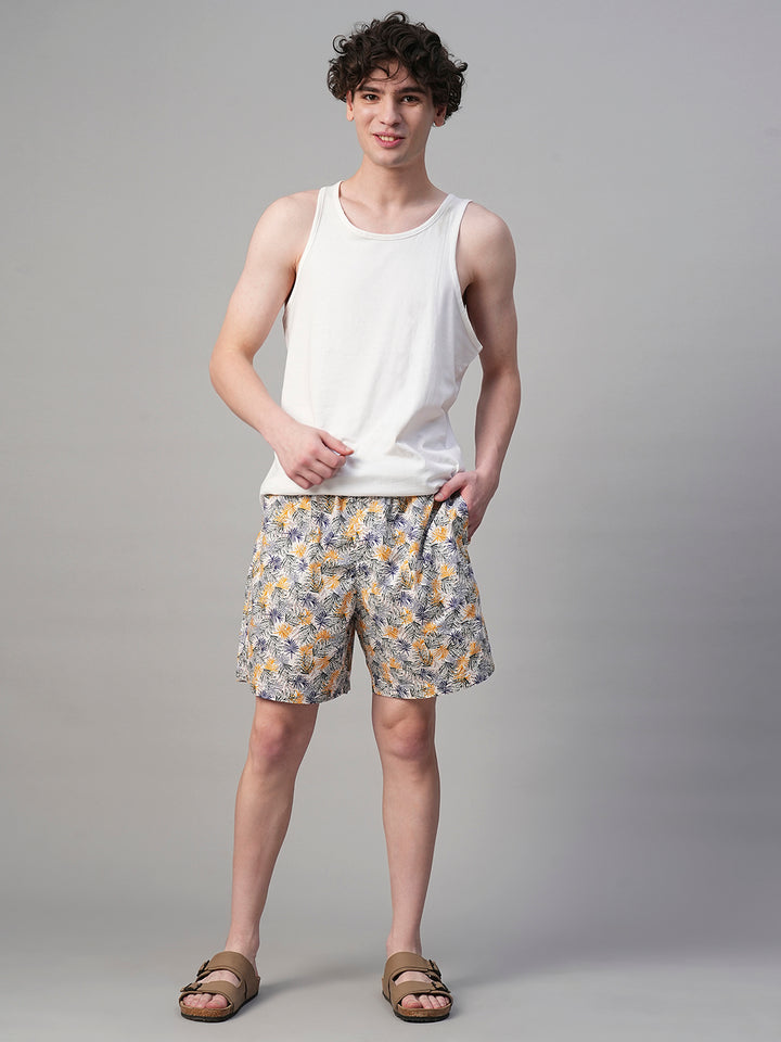 Mens Cotton Boxer - White