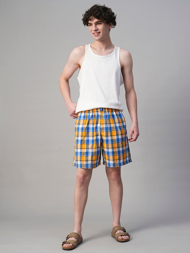 Mens Cotton Boxer - Yellow