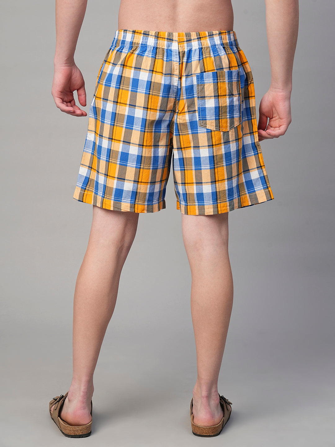 Mens Cotton Boxer - Yellow