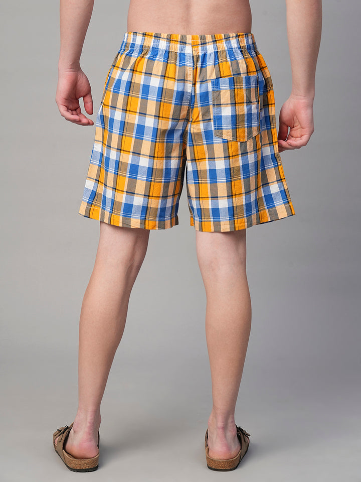 Mens Cotton Boxer - Yellow