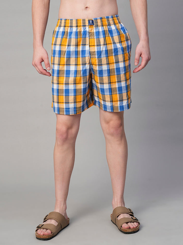 Mens Cotton Boxer - Yellow