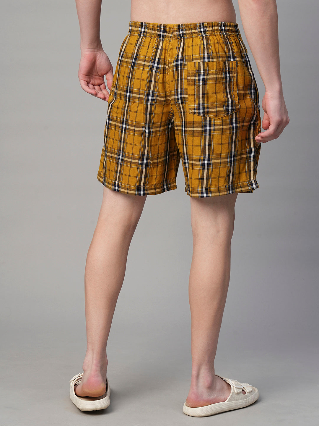 Mens Cotton Boxer - Yellow