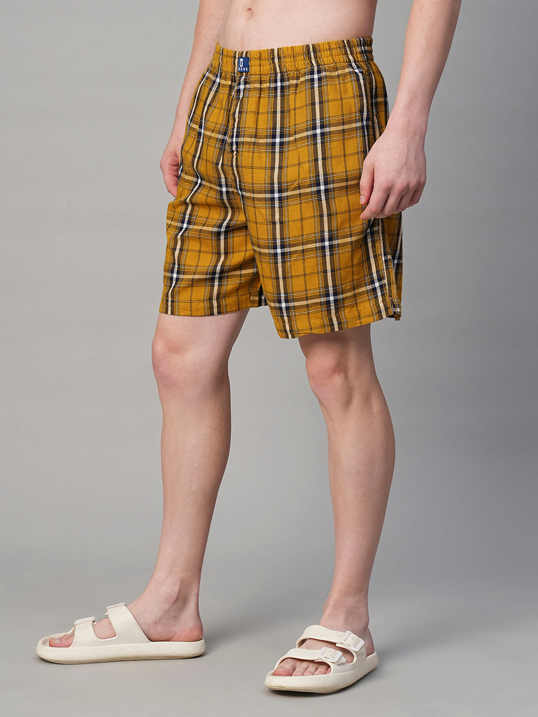 Mens Cotton Boxer - Yellow