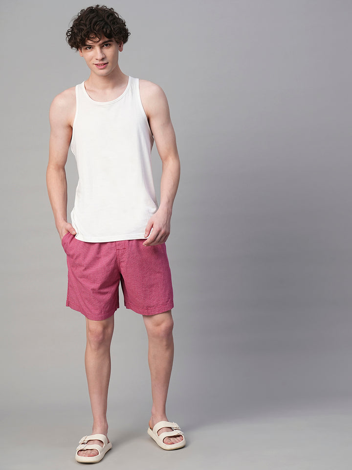 Mens Cotton Boxer - Maroon