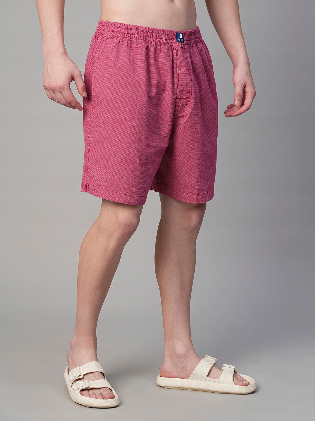 Mens Cotton Boxer - Maroon