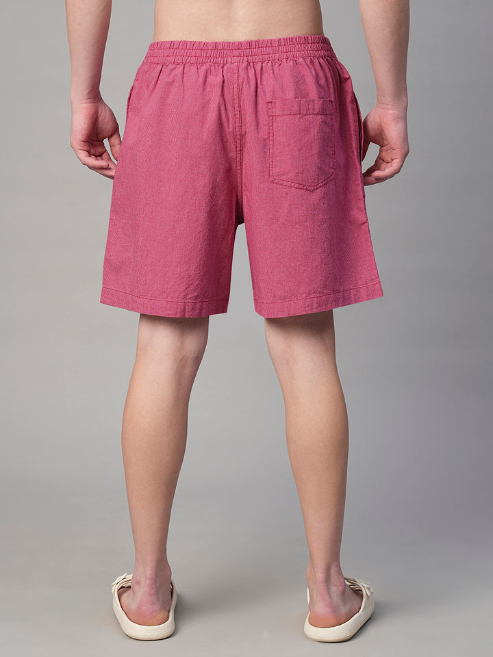 Mens Cotton Boxer - Maroon