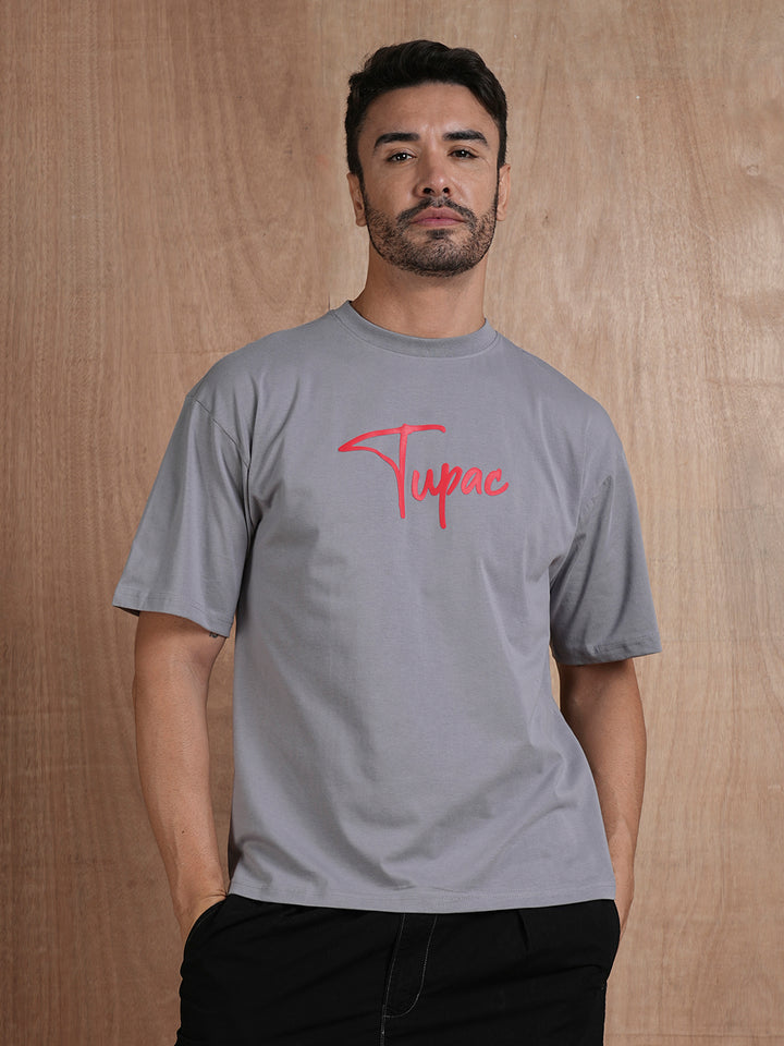 Tupac Oversized Puff Printed T-shirt