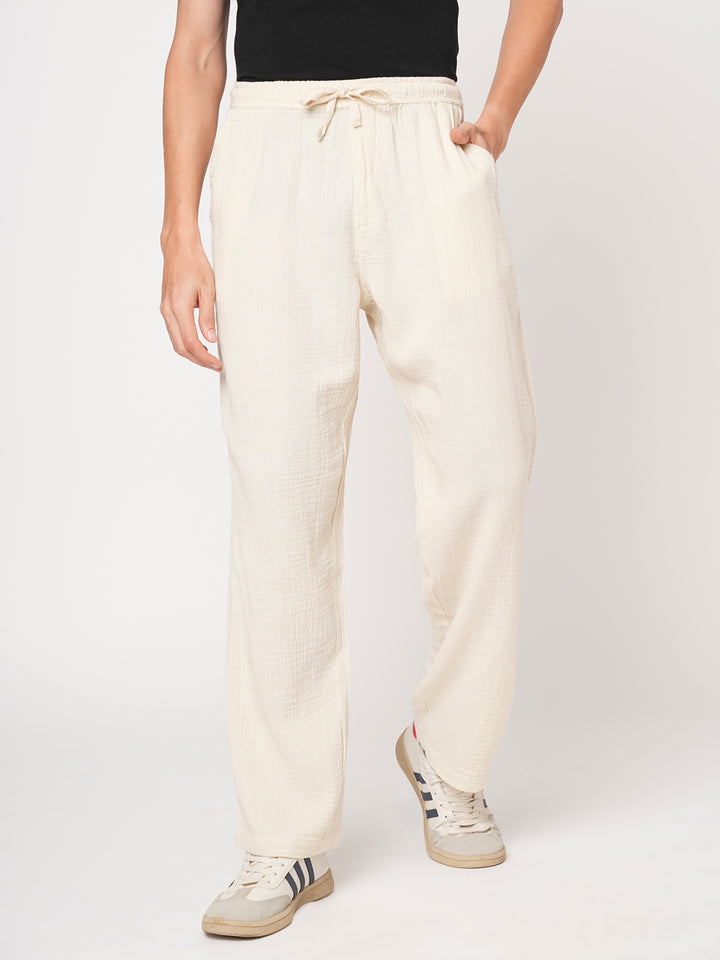 Lounge pant for men solid - Off white