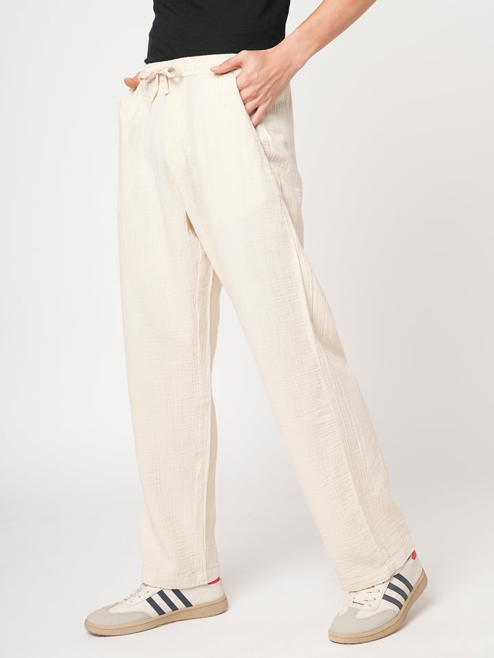 Lounge pant for men solid - Off white